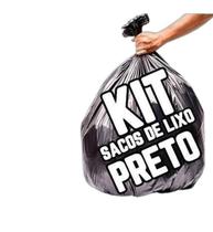 Kit Saco De Lixo 200Un 100L E 200Un 60L Preto Reforçado