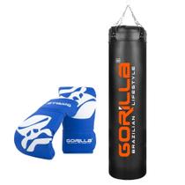 KIT Saco De Pancada Grande Profissional 180Cm Par de Luva Bate Saco Pro Adulto Gorilla Muay Thai Boxe KIT Saco De Pancada Grande Profissional 180Cm Par de Luva Bate Saco Pro Adulto Gorilla Muay Thai Boxe