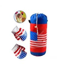 Kit Saco de Pancada Infantil + Luvas de Boxe Muai Thay