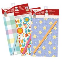 Kit Saco de Presente 25x37cm Bebe Sortido 1 Unidade - 350507 - CROMUS