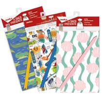 Kit Saco de Presente Infanto Juvenil 50x70cm 1 Unidade Sortido - 350414 - CROMUS