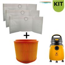 KIT Saco e Filtro Aspirador Electrolux GT30N GT3000 Novo PRO