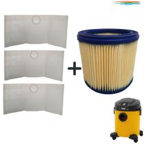 KIT Saco e Filtro Aspirador Lavor Wash Kronos 23 Linha Pro