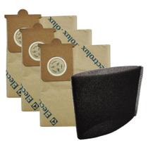 Kit Saco e Filtro para Aspirador Electrolux Hidrovac 1300W CSEHV A20810601 A9688860