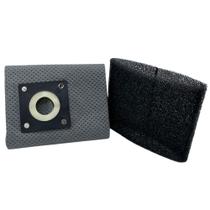 Kit Saco e Filtro para Aspirador WAP GTW10 GTW INOX 12 BIOVAC FW005258 FW005248