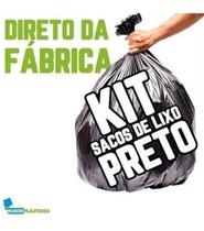 Kit Saco Lixo 200Lts Reforçadíssimo + 60Lts Reforçado Preto