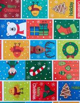 Kit Saco Presente 20x29 Natal Embalagem C/50 Und+50 Laços