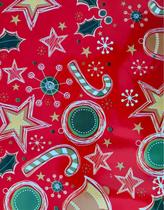 Kit Saco Presente 25x37 Natal Embalagem C/50 Und+50 Laços