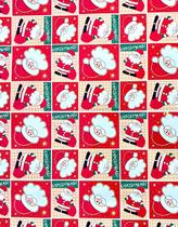 Kit Saco Presente 35x54 Natal Embalagem C/50 Und+50 Laços