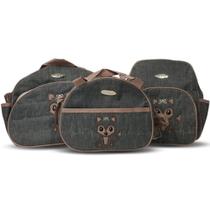 Kit Sacola Frasqueira Bolsa Maternidade Térmica Raposa Mave
