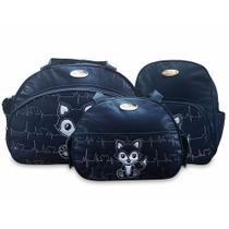 Kit Sacola Frasqueira Bolsa Maternidade Térmica Raposa Mave