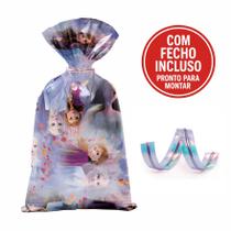Kit Sacolinha 20x29cm Festa Frozen com Fecho Incluso 40 Unidades Pronto para Montar - Cromus Kit Sacolinha 20x29cm Festa Frozen com Fecho Incluso 40 Unidades Pronto para Montar - Cromus