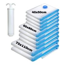 Kit Sacos À Vácuo 4un 40x50 4un 60x80 2un 70x110cm + Bomba Kit Sacos À Vácuo 4un 40x50 4un 60x80 2un 70x110cm + Bomba