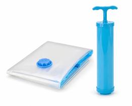Kit Sacos A Vácuo com Bomba Sucção Organizadores 50x60cm Kit Sacos A Vácuo com Bomba Sucção Organizadores 50x60cm