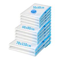 Kit Sacos À Vácuo Viagem 4un 40x50 4un 60x80 2un 70x110cm Kit Sacos À Vácuo Viagem 4un 40x50 4un 60x80 2un 70x110cm