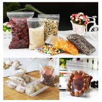 Kit Sacos Plastico Zip Lock 40 Saquinhos Ziplock 08x12