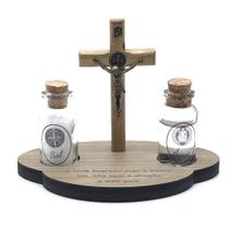 Kit Sacramental De São Bento - Água Sal E Crucifixo - FORNECEDOR 6