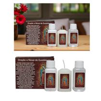 Kit Sacramental Nossa Senhora de Guadalupe - Água Vela E Sal Kit Sacramental Nossa Senhora de Guadalupe - Água Vela E Sal