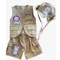 Kit safari completo desbravador caçador