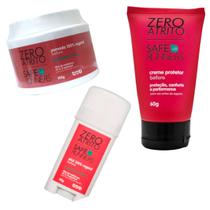 Kit Safe Runners Pomada 100g Creme Zero Atrito 45g e Creme tipo Vaselina 60g