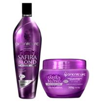 Kit Safira Blond 1 Shampoo 300ml 1 Máscara Matizante 300g Oriente Life
