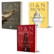 Kit Saga Anjos e Demônios + O Código Da Vinci + O Símbolo Perdido - Dan Brown Editora Arqueiro