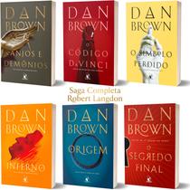 Kit Saga Robert Langdon Vol 1-6: Anjos Demônios + Código Da Vinci + Símbolo Perdido + Inferno + Origem + Segredo Final Kit Saga Robert Langdon Vol 1-6: Anjos Demônios + Código Da Vinci + Símbolo Perdido + Inferno + Origem + Segredo Final