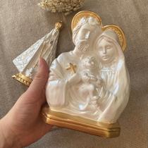 Kit Sagrada Família 17cm e Nossa Senhora Aparecida 15cm