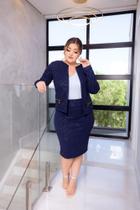 Kit Saia E Blazer Outono/inverno Social Casual - Atacado Kit Saia E Blazer Outono/inverno Social Casual - Atacado