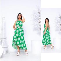 Kit Saia Envelope Midi Longa Transpassada E Cropped - FOLHAS VERDE