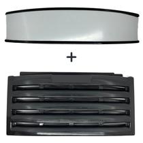 Kit Saia Veneziana e Testeira Compatível Cervejeira Metalfrio Preta