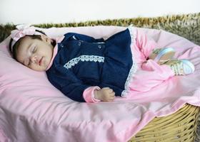 Kit Saída De Maternidade 4 Peças Menina Jeans Emily Kit Saída De Maternidade 4 Peças Menina Jeans Emily