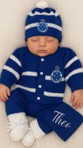 Kit Saída de Maternidade Cruzeiro Personalizado Tricô Antialérgico Artesanal Kit Saída de Maternidade Cruzeiro Personalizado Tricô Antialérgico Artesanal