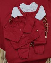 Kit Saída de Maternidade em Tricô Completo Bebê