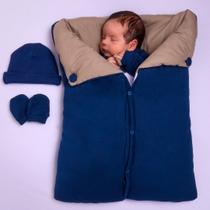 Kit Saída De Maternidade Para Menino 100% Algodão Inverno