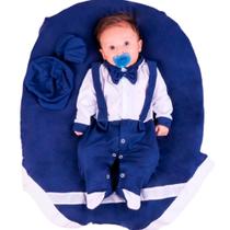 Kit Saída de Maternidade Suspensorio Menino Heitor 4 Peças Kit Saída de Maternidade Suspensorio Menino Heitor 4 Peças
