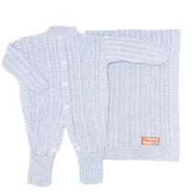 Kit Saida de Maternidade Tricô Menina Menino 2 Peças Kit Saida de Maternidade Tricô Menina Menino 2 Peças