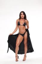 Kit Saida De Praia + Biquini Asa Delta Verão Envio Imediato