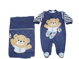 Kit saída macacão + manta urso jogador bicho molhado Kit saída macacão + manta urso jogador bicho molhado