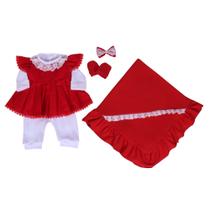 Kit saida maternidade bebê menina 4 peças - varias cores Kit saida maternidade bebê menina 4 peças - varias cores