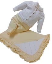 Kit Saída Maternidade Bebê Menina Luxo Bordada Paraiso 12270 Kit Saída Maternidade Bebê Menina Luxo Bordada Paraiso 12270