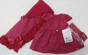 Kit Saida Maternidade Bebê Menina Paraiso - Vestido Ref 6642 Kit Saida Maternidade Bebê Menina Paraiso - Vestido Ref 6642