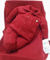 Kit Saída Maternidade Bebê Menino Luxo Tricot Paraiso 14567 Kit Saída Maternidade Bebê Menino Luxo Tricot Paraiso 14567