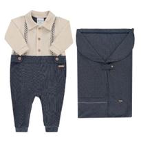 Kit Saída Maternidade Bebê Menino Plush Luxo Paraiso 17739