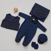 Kit Saída Maternidade Bebê Menino RN Antialérgico Luxo Kit Saída Maternidade Bebê Menino RN Antialérgico Luxo