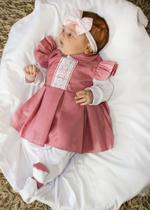 Kit Saída Maternidade Coleção Antonela com 04 Peças 100% Algodão Maravilhosa - Barros Baby Store