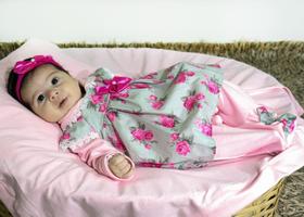 Kit Saída Maternidade Coleção Vanessa com 04 Peças 100% Algodão Maravilhosa - Barros Baby Store