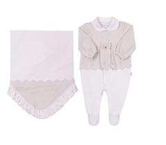 Kit Saída Maternidade Luxo Bebê Menina Bordado Paraiso 16141 Kit Saída Maternidade Luxo Bebê Menina Bordado Paraiso 16141