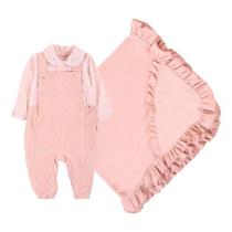 Kit Saída Maternidade Luxo Bebê Menina Plush Paraiso 17746
