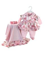 Kit Saída Maternidade Menina Rosa E Floral Verde Verão - BellaDonna Baby